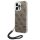 Guess GUOHCP14LH4STW iPhone 14 Pro 6,1" barna 4G Print Strap keménytok