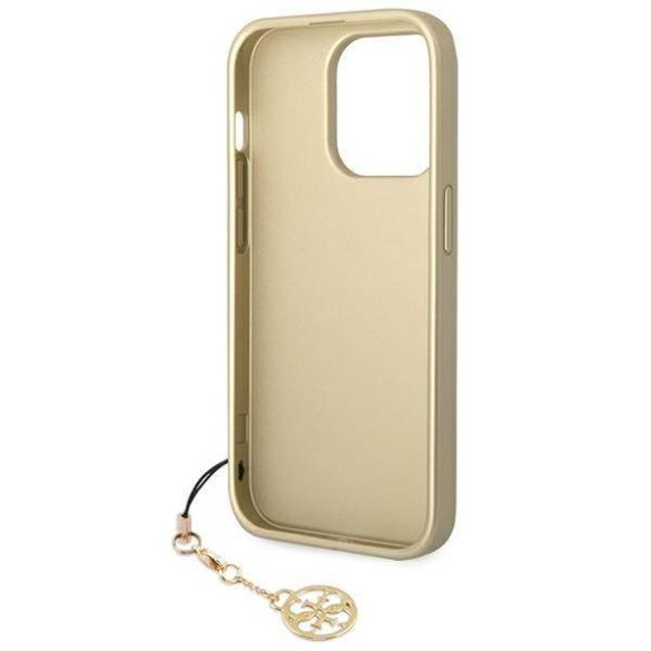 Guess GUHCP14LGF4GBR iPhone 14 Pro 6,1" barna 4G Charms Collection keménytok