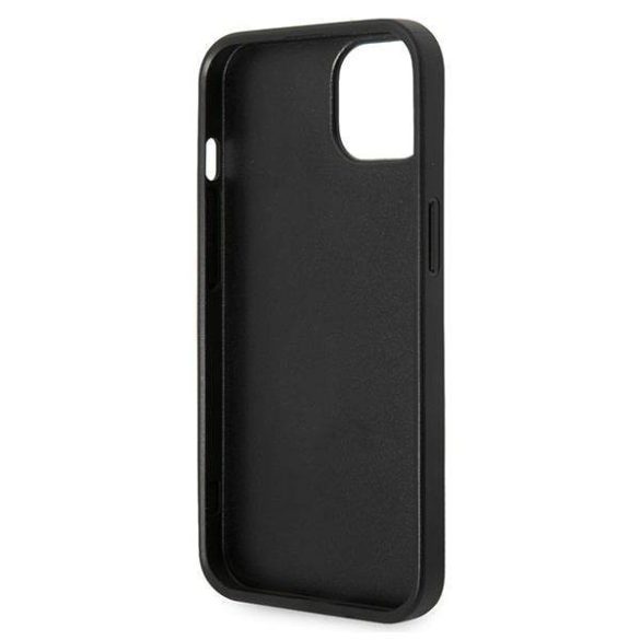 Karl Lagerfeld KLHCP14SG2ELS iPhone 14 6,1" keménytok ezüst csillámos plakett Logo