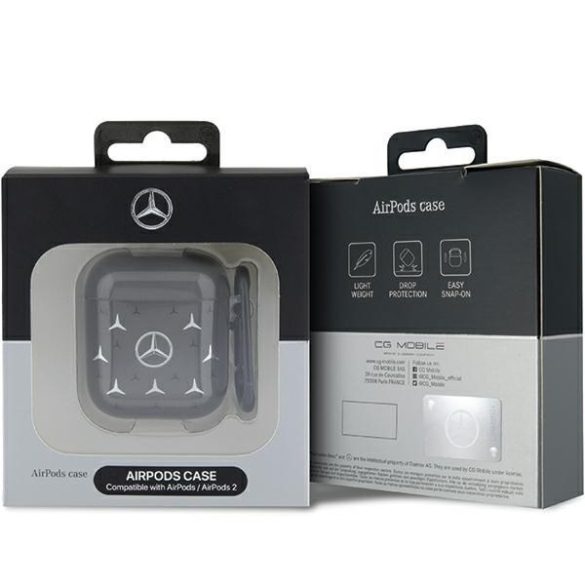 Mercedes MEA28DPMGS AirPods 1/2 tok fekete Nagy csillagminta