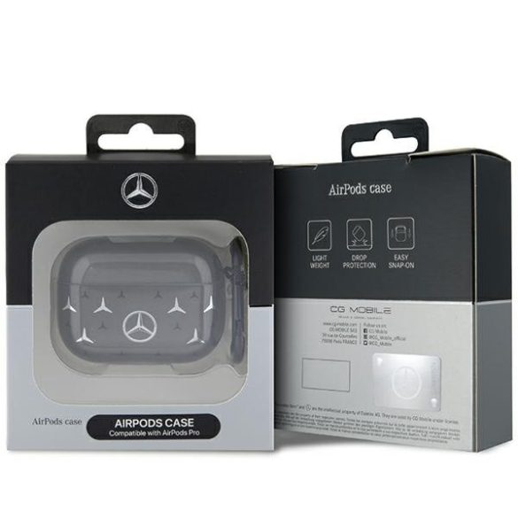 Mercedes MEAP8DPMGS AirPods Pro tok fekete Nagy csillagminta