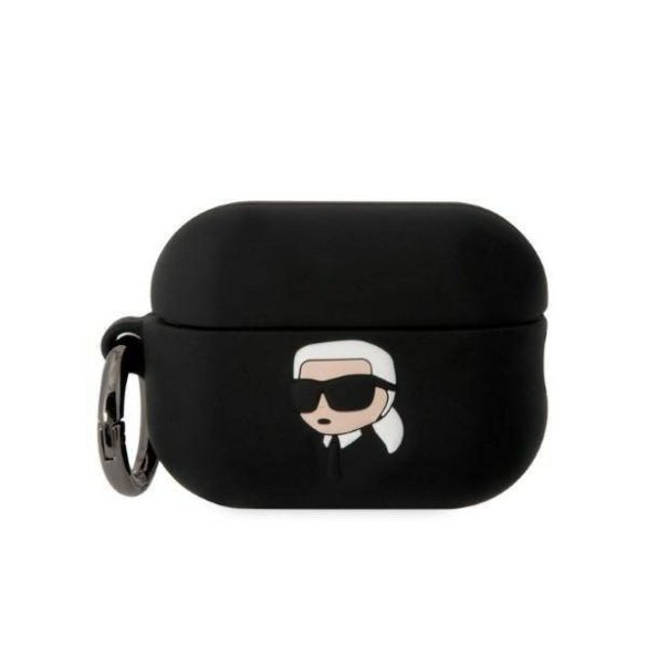 Karl Lagerfeld KLAP2RUNIKK AirPods Pro 2 (2022/2023) tok fekete Szilikon Karl Head 3D