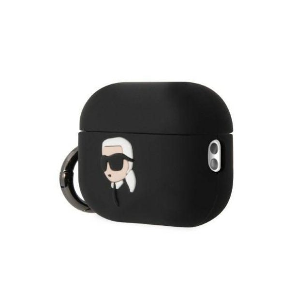 Karl Lagerfeld KLAP2RUNIKK AirPods Pro 2 (2022/2023) tok fekete Szilikon Karl Head 3D