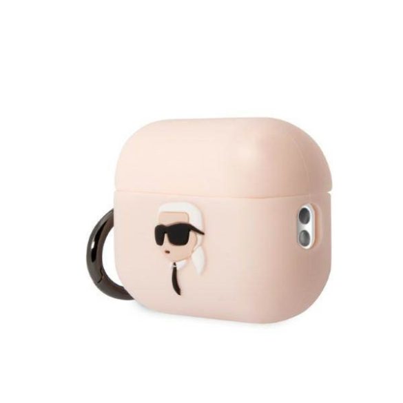 Karl Lagerfeld KLAP2RUNIKP AirPods Pro 2 (2022/2023) tok rózsaszín szilikon Karl Head 3D szilikon Karl Head 3D