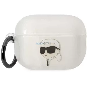 Karl Lagerfeld KLAP2HNIKTCT Airpods Pro 2 (2022/2023) átlátszó ikonikus Karl Lagerfeld tok Karl Lagerfeld