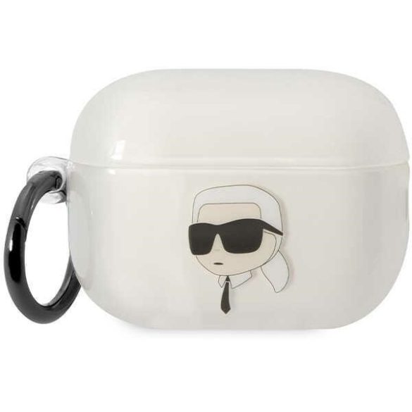 Karl Lagerfeld KLAP2HNIKTCT Airpods Pro 2 (2022/2023) átlátszó ikonikus Karl Lagerfeld tok Karl Lagerfeld