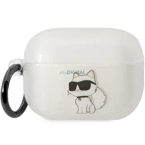 Karl Lagerfeld KLAP2HNCHTCT Airpods Pro 2 (2022/2023) átlátszó ikonikus Choupette tok