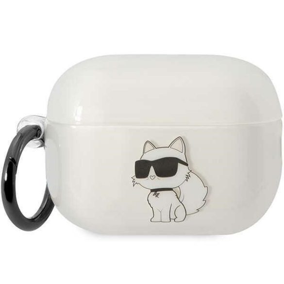 Karl Lagerfeld KLAP2HNCHTCT Airpods Pro 2 (2022/2023) átlátszó ikonikus Choupette tok