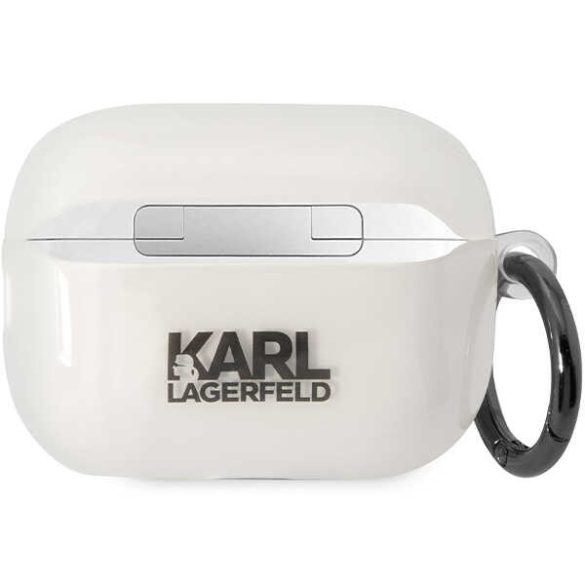 Karl Lagerfeld KLAP2HNCHTCT Airpods Pro 2 (2022/2023) átlátszó ikonikus Choupette tok