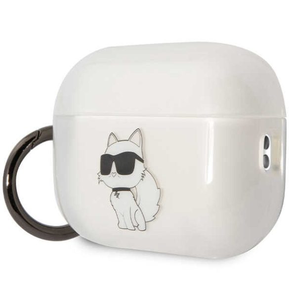 Karl Lagerfeld KLAP2HNCHTCT Airpods Pro 2 (2022/2023) átlátszó ikonikus Choupette tok