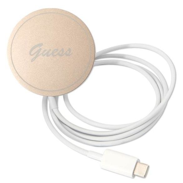 Guess GUBPP14SH4EACSK tok+ töltő iPhone 14 / 15 / 13 6,1" fekete keménytok 4G Print MagSafe