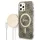 Guess tok+ töltő iPhone 12/12 Pro barna 4G Print MagSafe keménytok