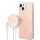 Guess GUBPP14MH4EACSP tok+ töltő iPhone 14 Plus 6.7" rózsaszín keménytok 4G Print MagSafe