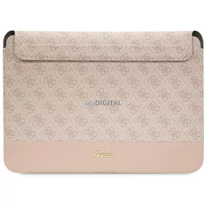Guess Sleeve GUCS14PS4SGP 14" rózsaszín 4G csíkos fém logó