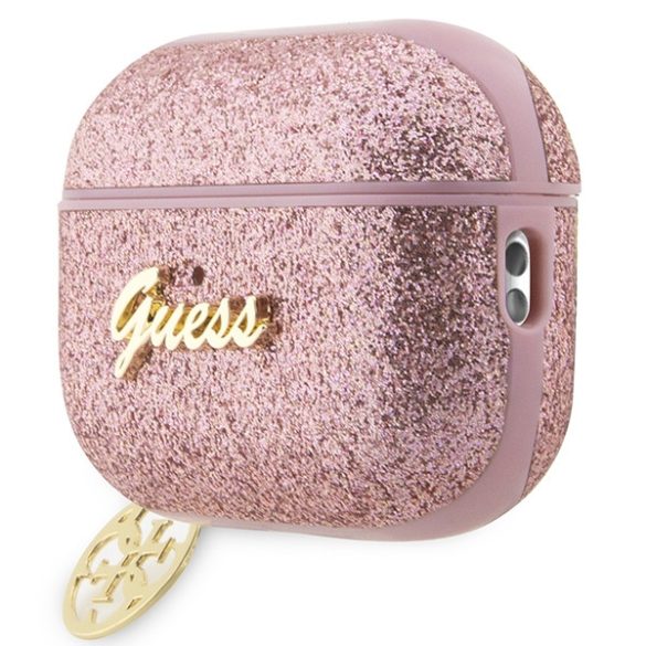 Guess GUAP2GLGSHP AirPods Pro 2 (2022/2023) tok rózsaszín Glitter Flake 4G charmtan