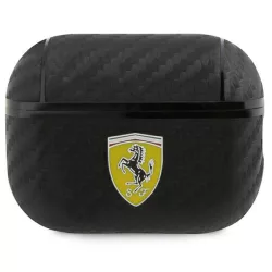   Ferrari FESAP2CABK AirPods Pro 2 tok fekete On Track PU Carbon