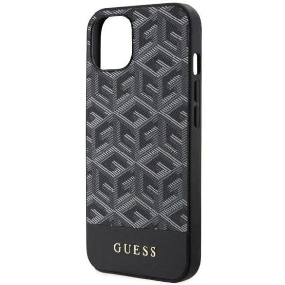 Guess GUHMP14SHGCFSEK iPhone 14 6.1" fekete keménytok GCube csíkos MagSafe