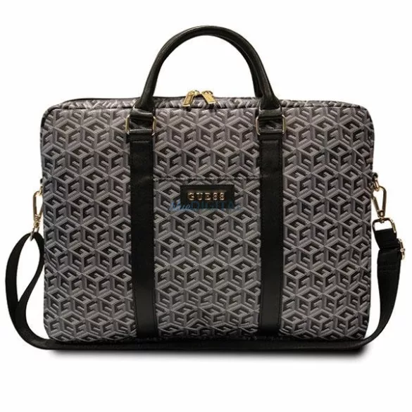Guess GUCB15HGCFSEK táska 16" GCube Stripes – fekete