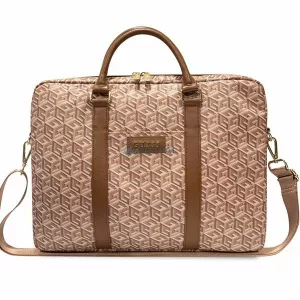 Guess GUCB15HGCFSEW táska 16" GCube Stripes – barna