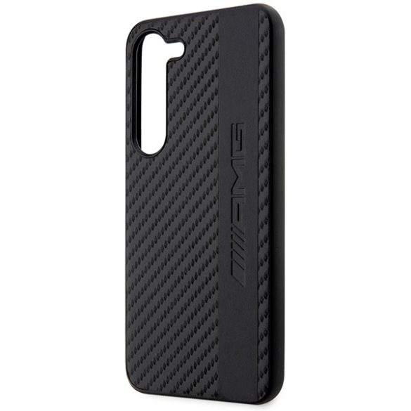 AMG AMHCS23SBLSCA Samsung Galaxy S23 S911 Samsung Galaxy S23 S911 fekete keménytok Carbon Stripe&Embossed