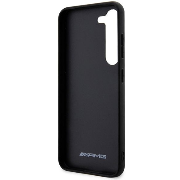 AMG AMHCS23MBLSCA Samsung Galaxy S23+ S916 fekete keménytok Carbon Stripe&Embossed