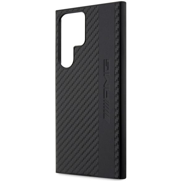 AMG AMHCS23LBLSCA Samsung Galaxy S23 UltraS918 fekete keménytok Carbon Stripe&Embossed