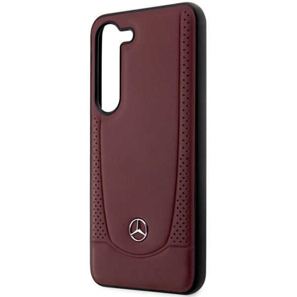 Mercedes MEHCS23MARMRE Samsung Galaxy S23+ S916 piros hardcase bőr Urban Bengale tok