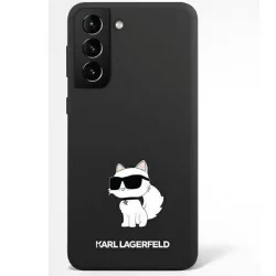   Karl Lagerfeld KLHCS23MSNCHBCK S23+ S916 fekete szilikon Choupette keménytok