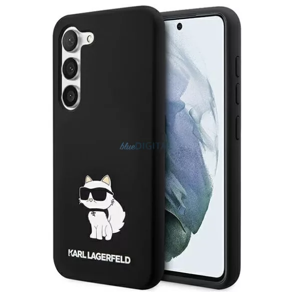 Karl Lagerfeld KLHCS23MSNCHBCK S23+ S916 fekete szilikon Choupette keménytok