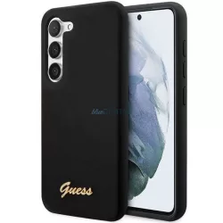   Guess GUHCS23MSLSMK S23+ S916 fekete szilikon vintage arany logós keménytok