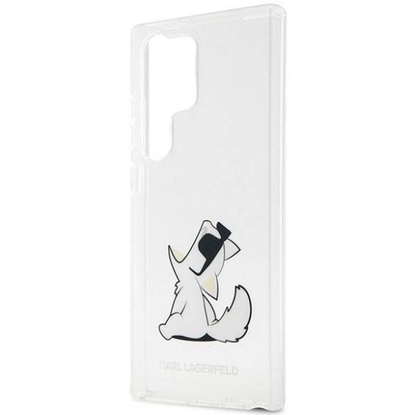 Karl Lagerfeld KLHCS23LCFNRC Samsung Galaxy S23 UltraS918 átlátszó keménytok Choupette Fun Karl Lagerfeld