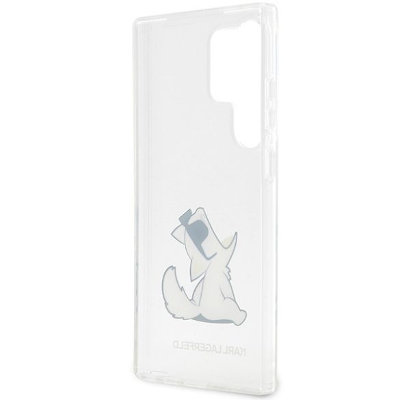 Karl Lagerfeld KLHCS23LCFNRC Samsung Galaxy S23 UltraS918 átlátszó keménytok Choupette Fun Karl Lagerfeld