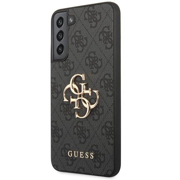 Guess GUHCS23M4GMGGR S23+ S916 szürke 4G nagy fém logós keménytok