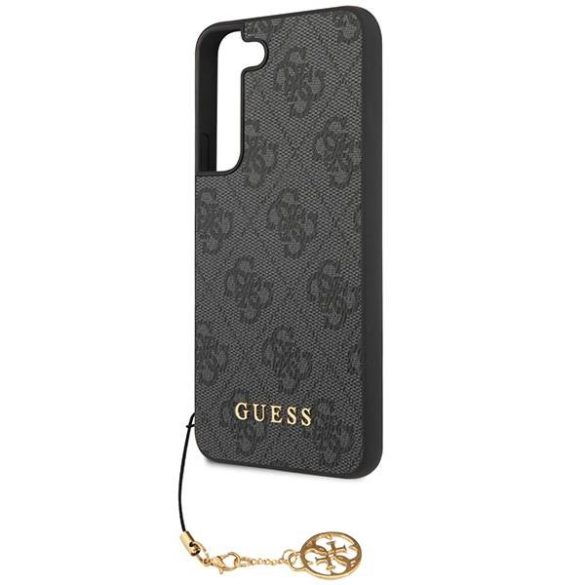 Guess GUHCS23MGF4GGR S23+ S916 szürke 4G Charms Collection keménytok