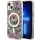Guess GUHMP14MHCFWWSP iPhone 14 Plus / 6.7" rózsaszín keménytok Flower MagSafe