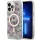 Guess GUHMP14XHCFWST iPhone 14 Pro Max 6.7" átlátszó keménytok Virág MagSafe