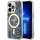 Guess GUHMP14XHLEOPWWB iPhone 14 Pro Max 6.7" kék keménytok Leopard MagSafe