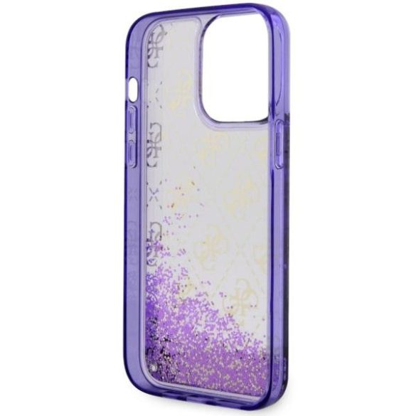 Guess GUHCP14XLC4PSGU iPhone 14 Pro Max 6.7" lila keménytok folyékony Glitter 4G Transculent iPhone 14 Pro Max 6.7" lila keménytok