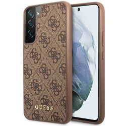   Guess GUHCS23SG4GFBR S23 S911 barna 4G fém arany logós keménytok