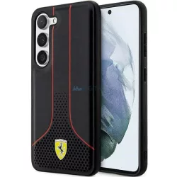   Ferrari FEHCS23MPCSK Samsung Galaxy S23+ S916 fekete keménytok perforált 296 P