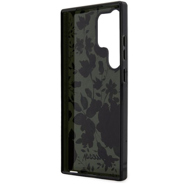 Guess GUHCS23LHCFWSA Samsung Galaxy S23 UltraS918 zöld/khaki keménytok Virág kollekció