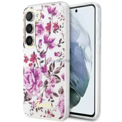   Guess GUHCS23MHCFWST Samsung Galaxy S23+ S916 fehér keménytok virág kollekció