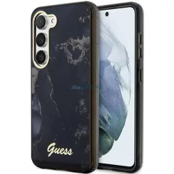   Guess GUHCS23MHTMRSK Samsung Galaxy S23+ S916 fekete keménytok Golden Marble kollekció