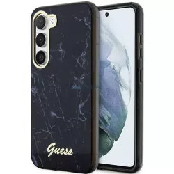   Guess GUHCS23MPCUMAK Samsung Galaxy S23 +S916 fekete keménytok Márvány