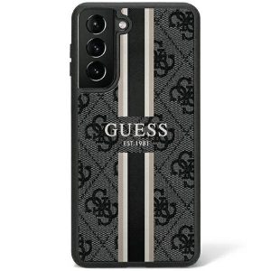 Guess GUHCS23SP4RPSK S23 S911 fekete 4G Printed Stripe keménytok