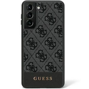 Guess GUHCS23SG4GLGR S23 S911 fekete 4G Stripe Collection keménytok