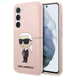   Karl Lagerfeld KLHCS23MSNIKBCP S23+ S916 rózsaszín szilikon ikonikus keménytok