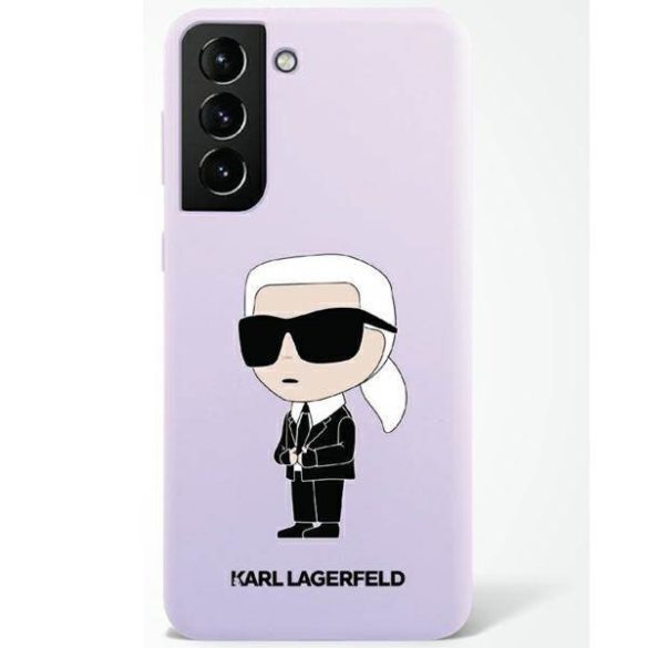 Karl Lagerfeld KLHCS23MSNIKBCU S23+ S916 lila szilikon ikonikus keménytok