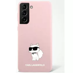   Karl Lagerfeld KLHCS23MSNCHBCP S23+ S916 rózsaszín szilikon Choupette keménytok