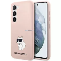   Karl Lagerfeld KLHCS23MSNCHBCP S23+ S916 rózsaszín szilikon Choupette keménytok